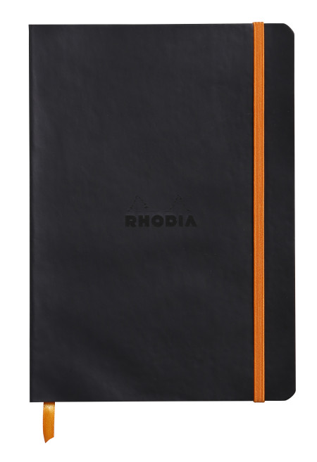 Rhodia Softcover Notebook - A5 - Black - Dotted